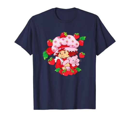 Strawberry Shortcake Custard Kitten Garden Besties T-Shirt