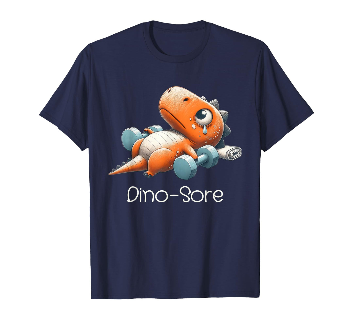 Funny Gym Workout Dinosaur Weight Lifting Gym Dino Sore T-Shirt
