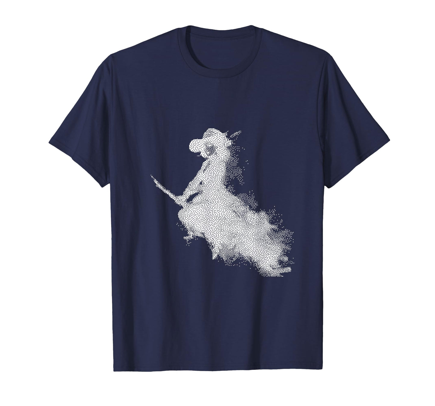 Enchanted Witch Flying Broom Halloween T-Shirt
