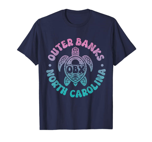 Outer Banks North Carolina Sea Turtle Beach Surf Souvenir T-Shirt
