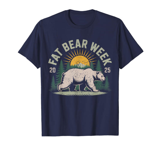 Fat Bear Week Vintage Retro Grizzly Bear Retro T-Shirt