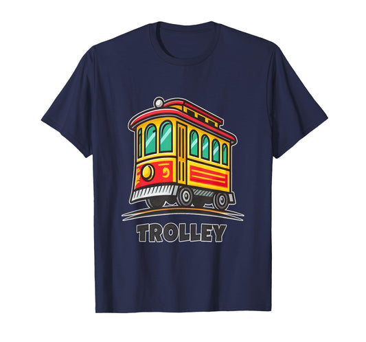 Retro City Trolley Car Adventure Theme T-Shirt
