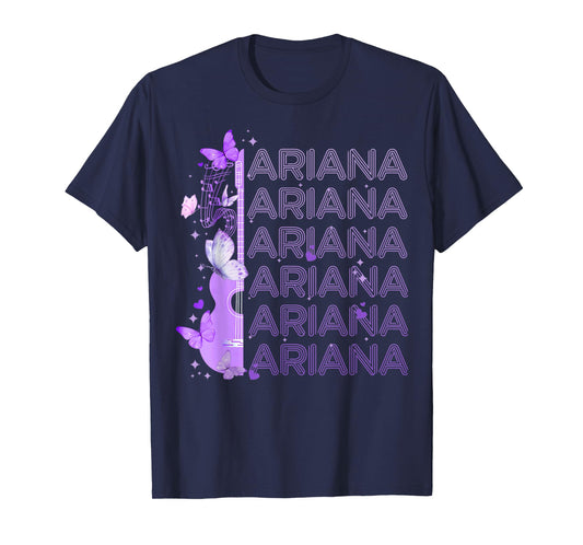 Vintage Ariana Name Retro Style 70s 80s First For Girl Women T-Shirt