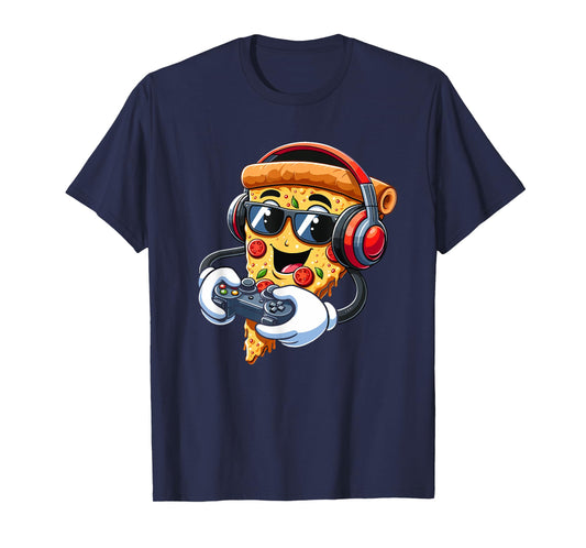 Gamer Pizza Video Gaming Boy Enthusiast Gamer Teen T-Shirt