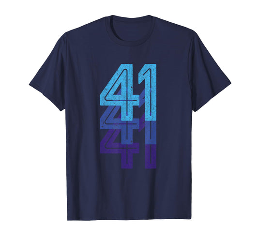 41 T Shirt 41st Birthday Gift Sports Team Year Age T-shirt T-Shirt