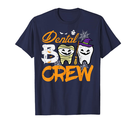 Halloween Dental Boo Crew Dentist Costume Teeth Women Men T-Shirt