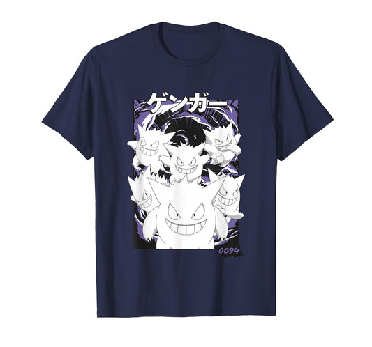 Pokémon Gengar 0094 Multiple Faces Vintage Poster T-Shirt