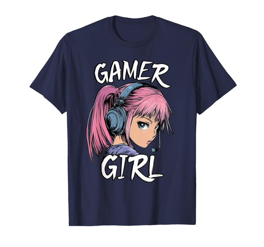 Gamer Girl Shirt For Girls Teens Women Video Gaming Graphic T-Shirt
