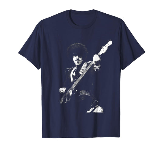 Thin Lizzy Bassist Phil Linot Live By Simon Fowler T-Shirt