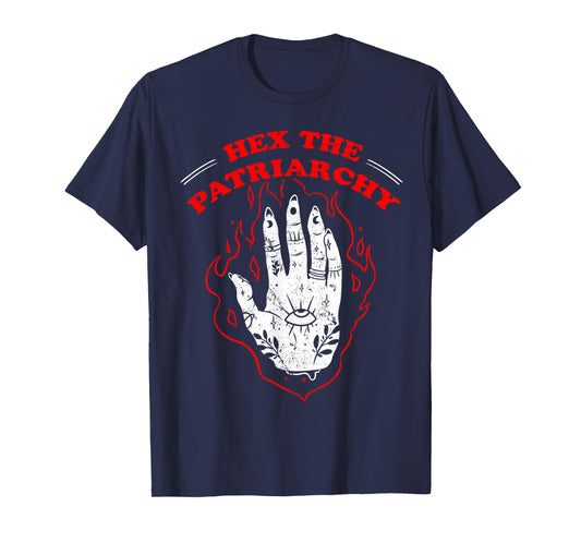 Feminist Witch Hex The Patriarchy Occult Hand T-Shirt