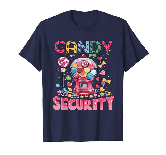 Candy Security Candyland Costume Kids Teens Adult T-Shirt