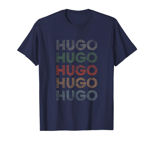 Hugo First Name Grunge Style Vintage Retro T-Shirt