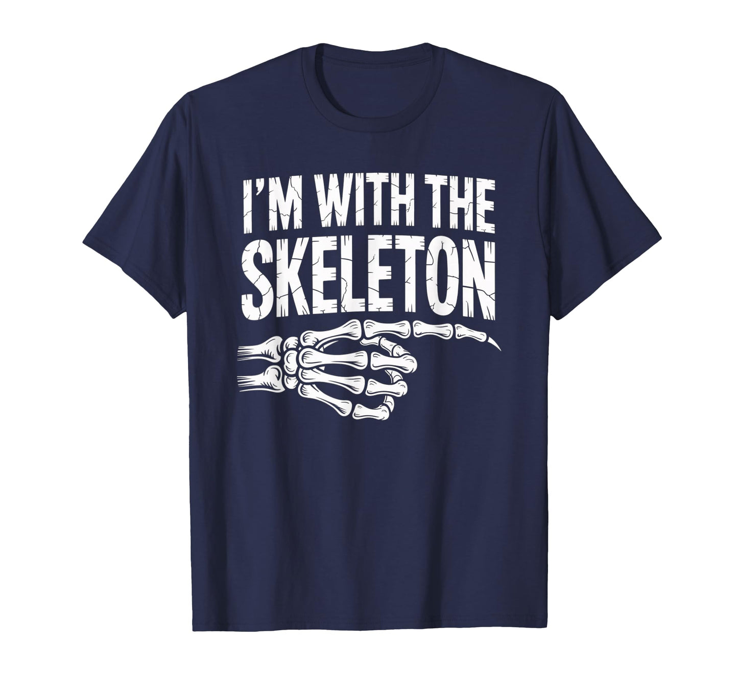 I'm with Skeleton Halloween Costume Couples Matching Gifts T-Shirt