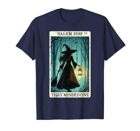 Halloween Witch Card Salem 1692 Costume Women Girls Kids T-Shirt