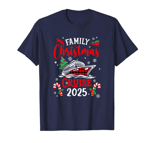 Family Christmas Cruise 2025 Family Matching Merry Christmas T-Shirt