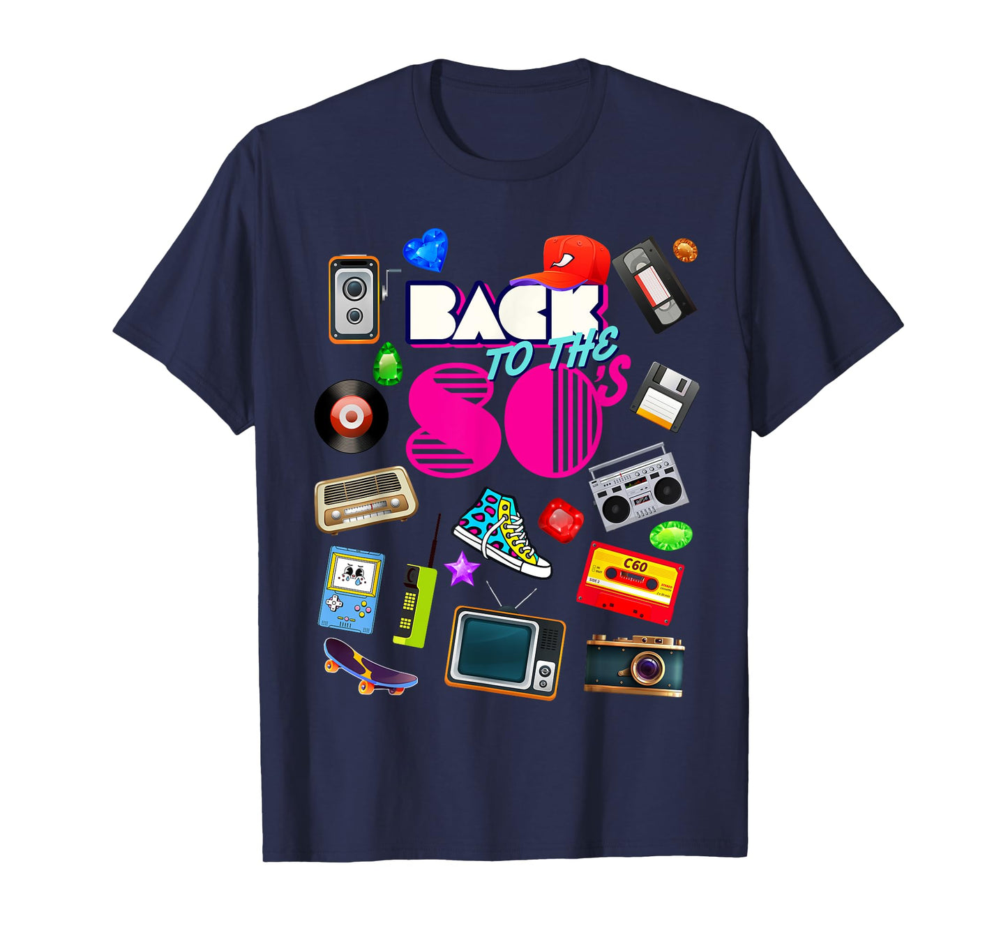Back To 80's Tees Vintage Retro I Love 80's Graphic Design T-Shirt