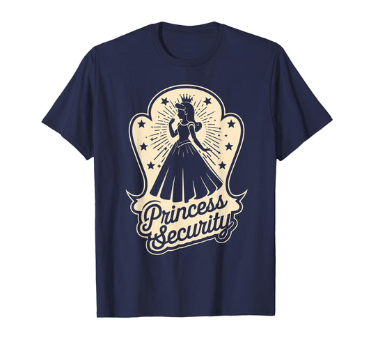 Princess Security Costume Cute Princess Girls Birthday T-Shirt