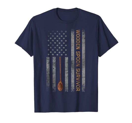 Wooden Spoon Survivor vintage American flag T-Shirt