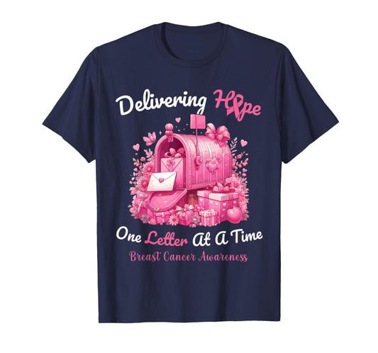 Postal Clerk Breast Cancer Awareness October We Wear Pink T-Shirt