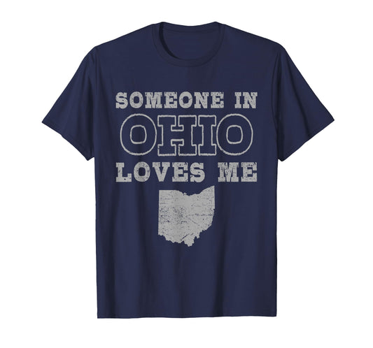 Someone In Ohio Loves Me Vintage US State T-Shirt