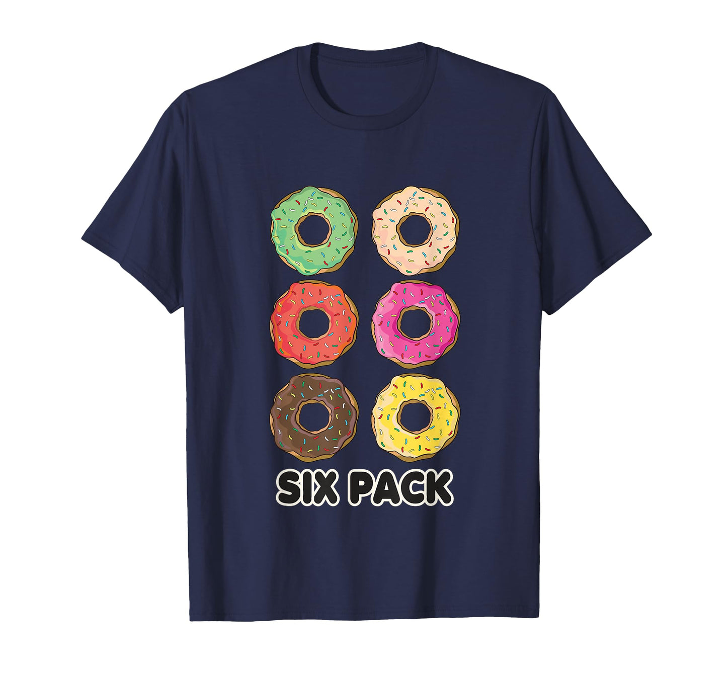 Funny Donut Six Pack Workout T-Shirt