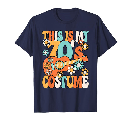 This Is My 70's Costume Women 1970s Party 70s Outfit Retro T-Shirt
