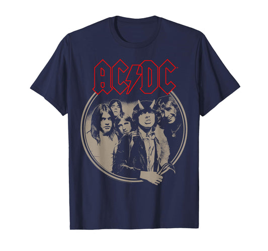 AC/DC - Framed T-Shirt - Unisex-Adults & Kids - Black - Small - Short Sleeve - Classic Fit - Rock Music Fans