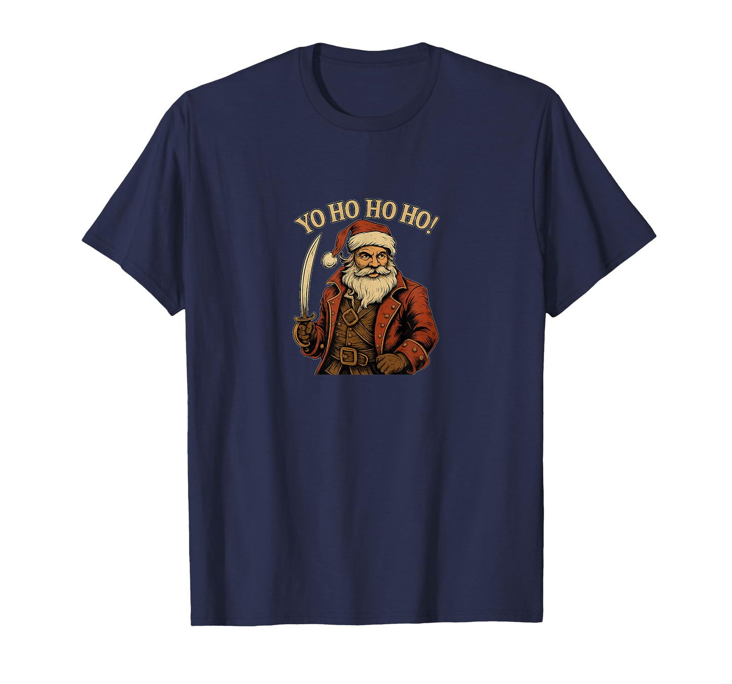 Victorian Era Santa Claus Pirate (Yo Ho Ho Ho!) T-Shirt