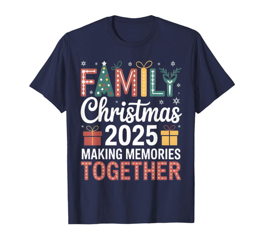 Family Christmas 2025 Matching Squad Santa Elf Funny Xmas T-Shirt