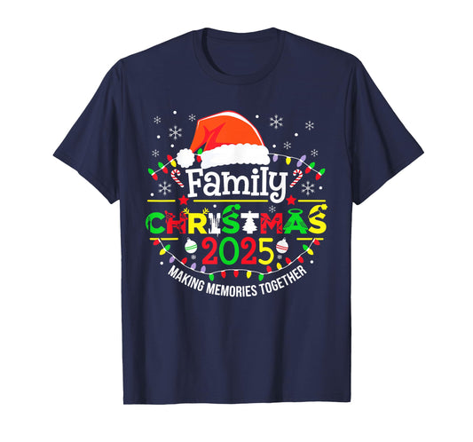 Family Christmas 2025 Matching Squad Funny Santa Elf Xmas T-Shirt
