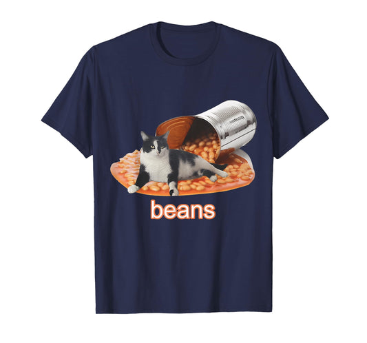Cat In Can Of Beans & FUNNY MEME CUTE Cat T-Shirt for Men Women Girls Kids