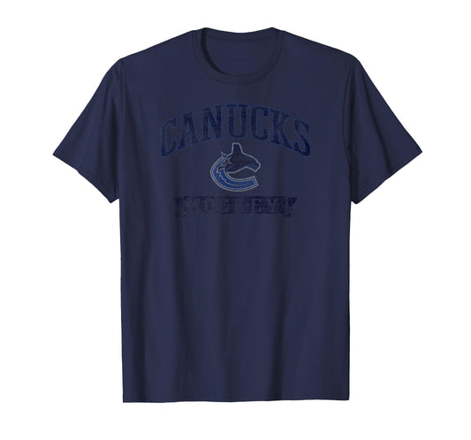 Vancouver Canucks Vintage Hockey White Officially Licensed T-Shirt