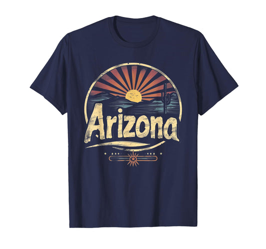 Arizona - Cool Funny Graphic Vintage Men Women Kids Retro T-Shirt