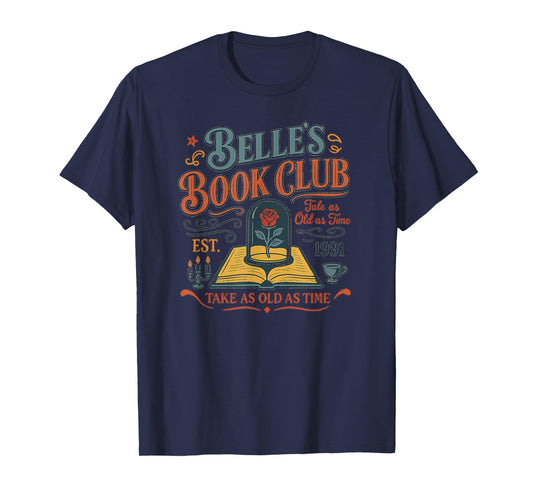 Belle's Book Club Est 1991 Tale As Old As Time Vintage T-Shirt