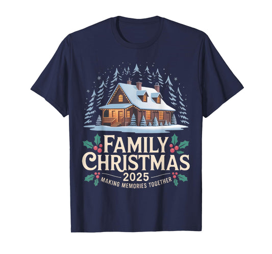 Family Christmas 2025 Matching Squad Santa Elf Funny Xmas T-Shirt