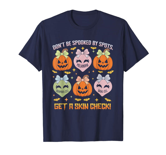 Dermatology Nurse Halloween Get A Skin Check Dermatologist T-Shirt