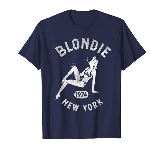Blondie 1974 New York Pin Up Girl Vintage Band T-Shirt