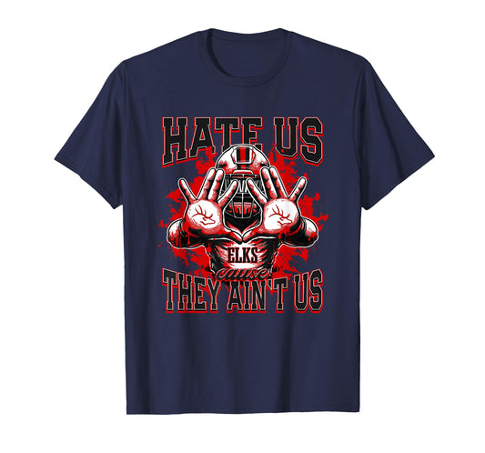 Burleson Elks Logo Hate Us Cause They Ain't HS T-Shirt