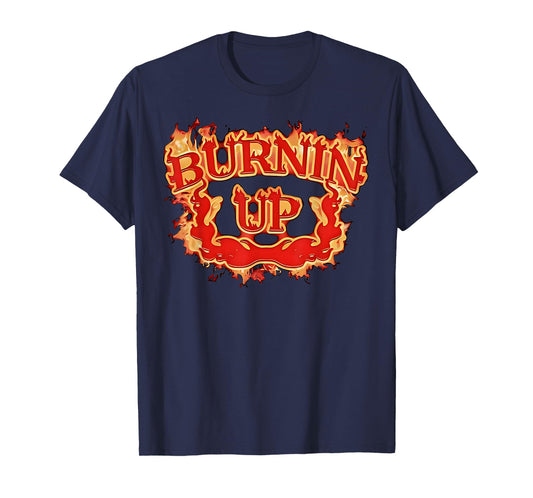 Burnin Up Flames Vintage T-Shirt