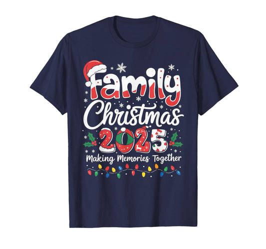 Family Christmas 2025 Matching Outfit Xmas Squad Santa Gifts T-Shirt