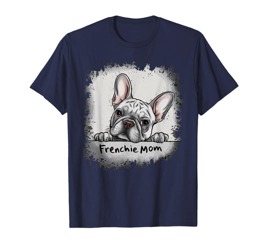Retro French Bulldog Mom T-Shirt