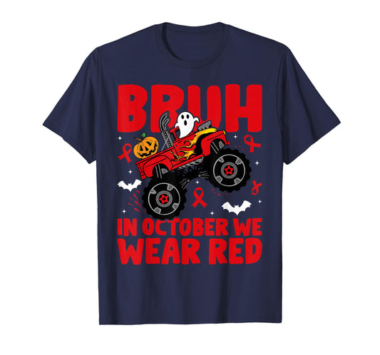 Red Ribbon Week Awareness For Toddler Kids Boys Halloween T-Shirt