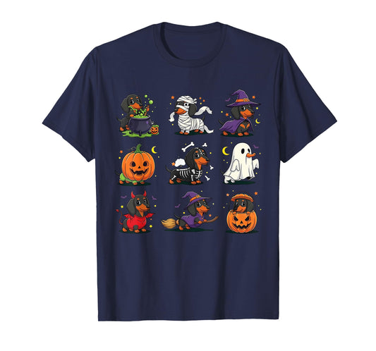 Dachshund Happy Halloweiner Funny Halloween Dogs Lover T-Shirt
