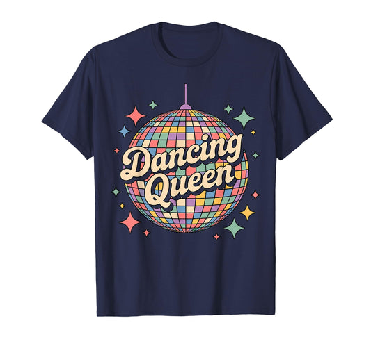 Dancing Queen Disco Ball Quote Party T-Shirt
