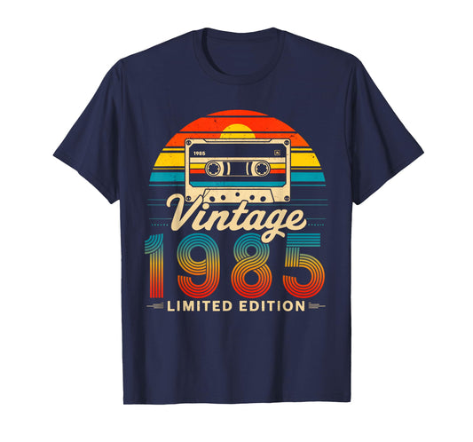 40 Years Old Gifts Vintage Born In 1985 Retro 40th Birthday T-Shirt