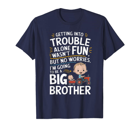 Promoted to Big Design Brother Funny Tractor Toddlers & Kids T-Shirt