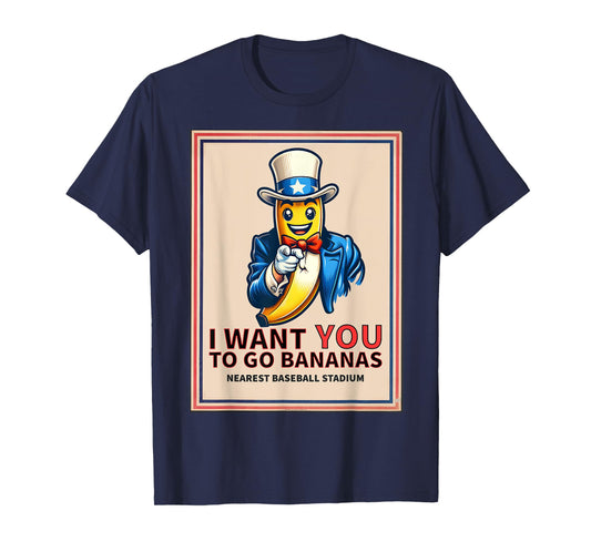 I Want You To Go Bananas Funny Banana Youth Kids Costume T-Shirt