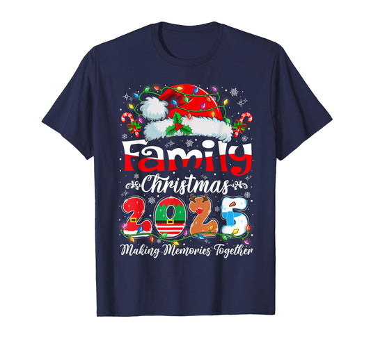 Family Christmas 2025 Matching Outfit Xmas Squad Santa T-Shirt