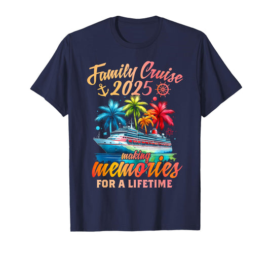 Family Cruise 2025 Family Matching Cruise Vacation Party T-Shirt