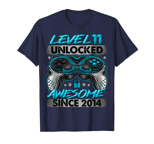 Level 11 Unlocked 11 Year Old Gifts Boys 11th Birthday Boy T-Shirt